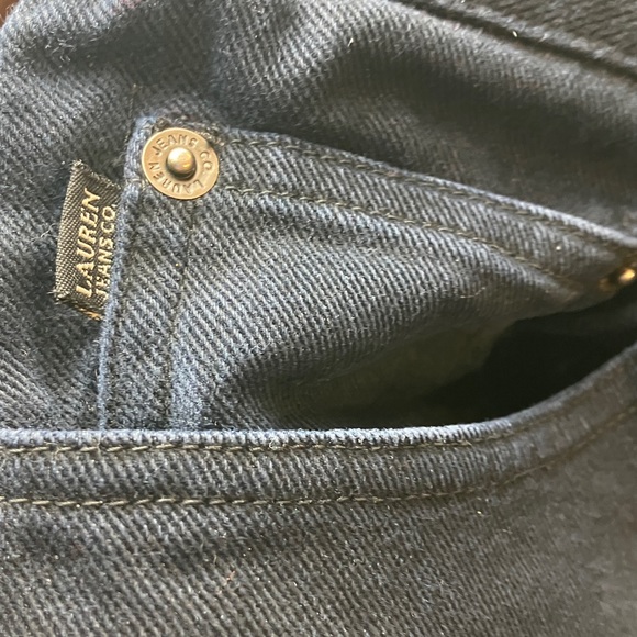 Lauren Jeans Co. Ralph Lauren Women’s Sz 12 Straight Leg Dark Indigo Wash Denim - Picture 4 of 13